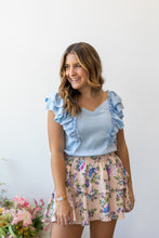 Load image into Gallery viewer, “Feeling Femme” Blouse in Bubbly Blue
