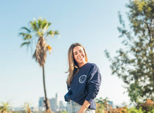 Load image into Gallery viewer, Navy Embroidered Sweatshirt

