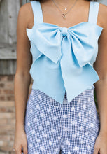 Load image into Gallery viewer, “She’s so girly” reversible bow top
