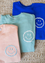 Load image into Gallery viewer, Royal Blue Embroidered Smiley Sweatshirt
