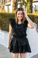 Load image into Gallery viewer, “Feeling Femme” Blouse in Black Linen
